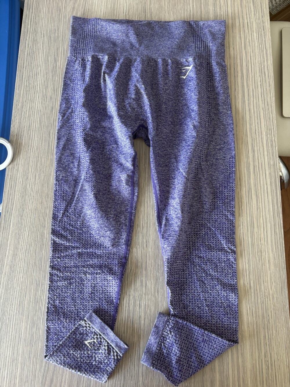 Gymshark Vital Women's Seamless Ankle Leggings Purple Size L High Rise Stretch